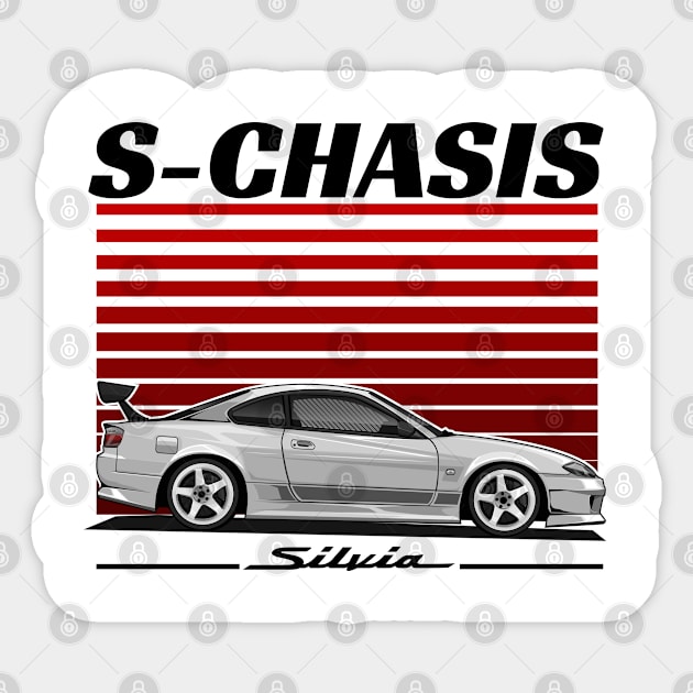 JDM LEGEND NISSAN SILVIA S15(WHITE) Sticker by HFP_ARTWORK